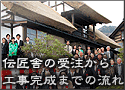 伝匠舎の受注から工事完成までの流れ